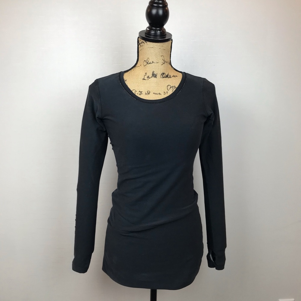 Lululemon Yoga Reversible Cotton Knit Top Black - Picture 11 of 11